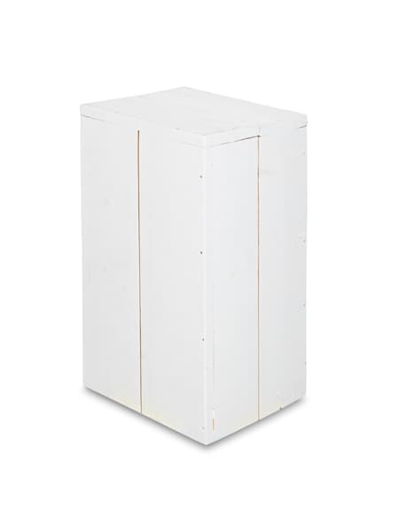 Barkruk steigerhout wit